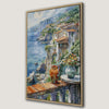 Balcony with Coastal View Canvas Print Mediterranean Artwork