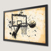 Basketball Action Art Poster for Teen Room Decor