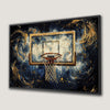 Basketball Hoop Abstract Canvas Print Motivational Art