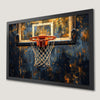 Basketball Hoop Art Poster for Modern Sports Fans