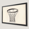 Basketball Hoop Art Poster - Modern Sports Decor