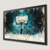 Basketball Hoop Art Poster - Motivational Sports Decor for Any Room