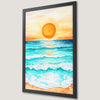 Beach Sunrise Art Poster - Coastal Nautical Decor for Your Home