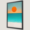 Beach Sunset Art Poster - Coastal Serenity for Your Walls