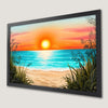 Beach Sunset Art Poster | Coastal Wall Decor