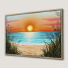 Beach Sunset Scenic Canvas Print for Nautical Theme