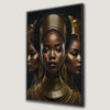 Beautiful African Woman Canvas Print Modern Wall Art