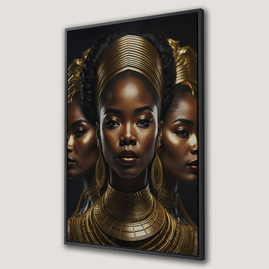 Beautiful African Woman Canvas Print Modern Wall Art