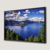 Beautiful Crater Lake Canvas Print for Panoramic Wall Art
