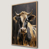 Beautiful Gold Cow Canvas Print Animal Wall Art