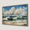 Beautiful Seascape Canvas Print with Blue Ocean Waves