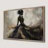 Beautiful Woman in Dress Canvas Print Fashion Artwork