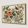 Birds and Flowers Vintage Floral Canvas Print Artwork