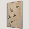 Birds in Flight Japanese Style Canvas Print