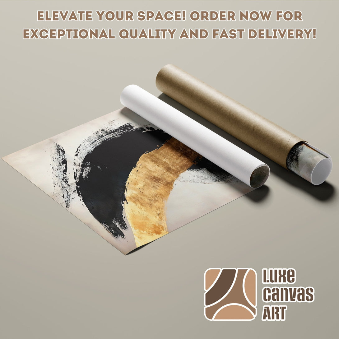Abstract art Poster Roll in neutral tones. Elevate your space with our high-quality posters!