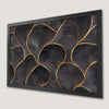 Black and Gold Abstract Art Poster for Modern Home Decor