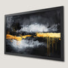 Black and Gold Expressionism Art Poster for Modern Home Decor
