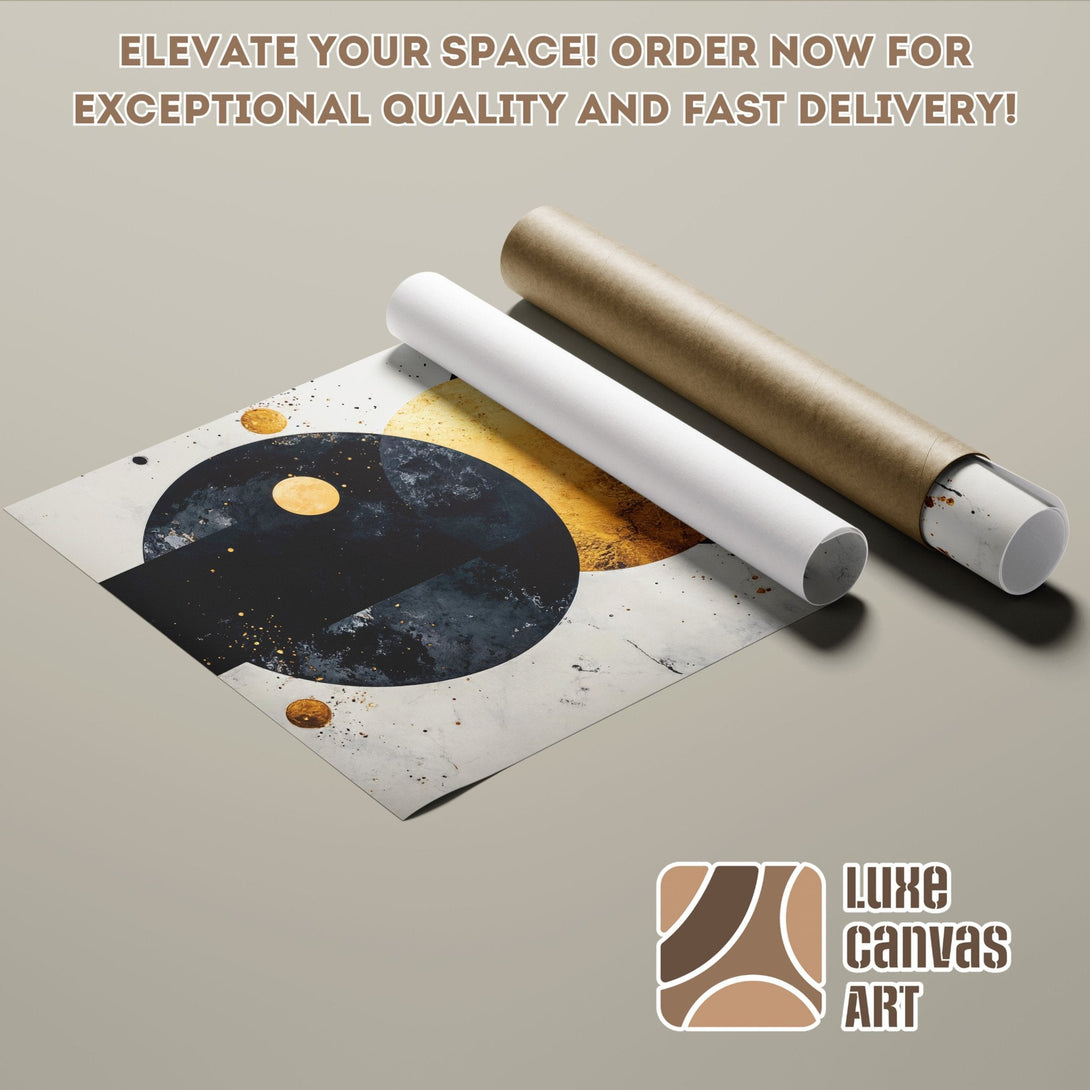 Abstract art poster roll in neutral tones. Perfect for home decor! Order yours today.