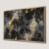 Black and Gold Geometric Canvas Print Decorative Art