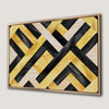 Black and Gold Geometric Canvas Print for Modern Decor