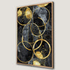 Black and Gold Geometric Patterns Canvas Print