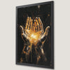 Black and Gold Hands Art Poster | Gothic Wall Decor