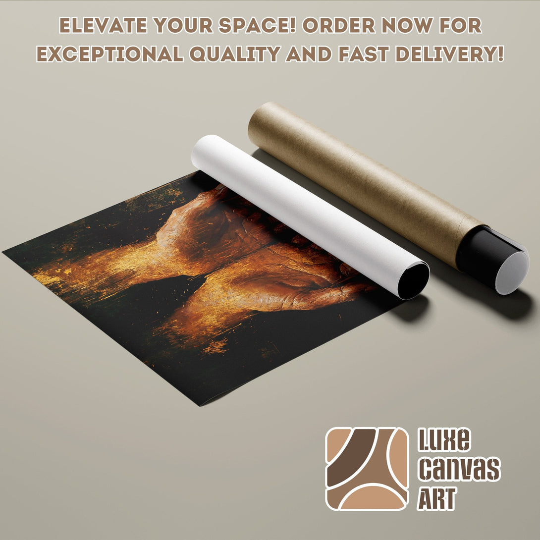 Abstract art Poster Roll in warm tones, ready to elevate your space. Order now!