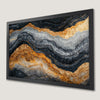 Black and Gold Swirls Art Poster - Modern Wall Decor
