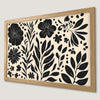 Black and White Floral Art Poster - Minimalist Botanical Decor