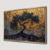 Black Bonsai Tree Japanese Nature Canvas Print