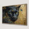 Black Panther Portrait Canvas Print Modern Abstract Art