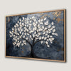 Black Tree with White Leaves Canvas Print Art Decor