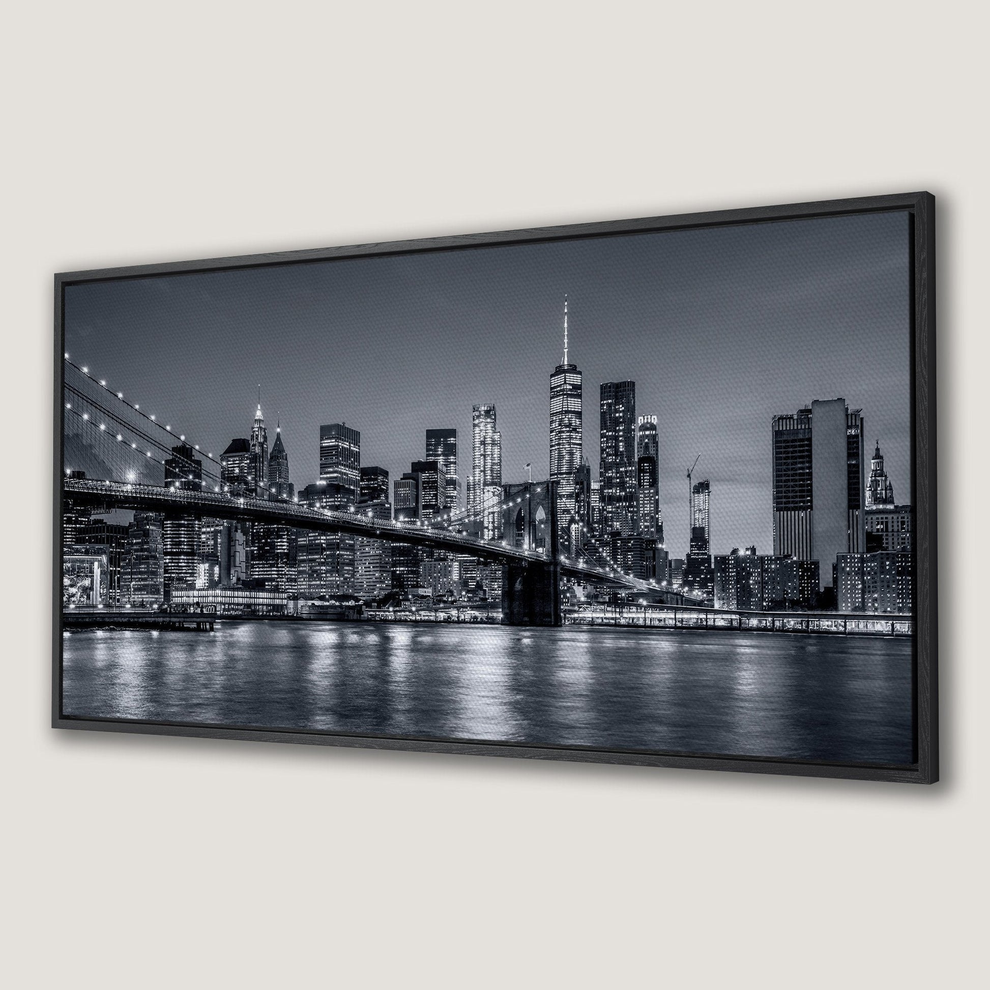 Black & White New York City Skyline Canvas Print