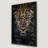 Blue Eyed Predator Leopard Canvas Print Wild Art