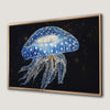 Blue Jellyfish Marine Life Canvas Print Art