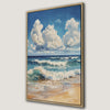 Blue Sky and Ocean Waves Canvas Print - Summer Vibes