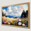 Blue Sky Meadow Art Poster - Panoramic Landscape Print for Home