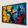 Bodybuilder Art Poster - Motivational Gym Decor