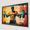 Bodybuilding Motivation Art Poster for Home Gym Decor