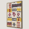 Bohemian Abstract Canvas Print with Cultural Pattern Art