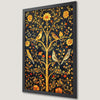 Bohemian Birds on Floral Tree Art Poster for Home Decor