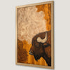Bohemian Bison Art Poster - Abstract Wildlife Print for Home Decor