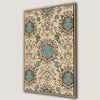 Bohemian Blue Sun Pattern Canvas Print for Chic Decor