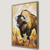 Bohemian Buffalo Art Canvas Print for Rustic Home Decor