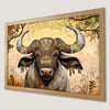 Bohemian Buffalo Art Poster | Ethnic Tribal Wall Decor