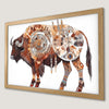 Bohemian Buffalo Art Poster - Tribal Decor for Your Walls