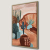 Bohemian Cactus Desert Landscape Canvas Print Art