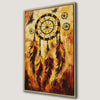 Bohemian Chic Dreamcatcher Framed Canvas Print - Modern Art