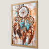 Bohemian Dreamcatcher Art Poster with Earthy Tones