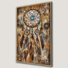 Bohemian Dreamcatcher Ethnic Feather Canvas Print Art